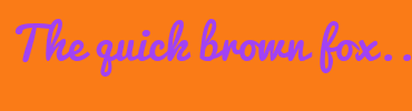 Image with Font Color A142F4 and Background Color FA7B17